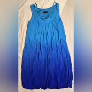 Blue Ombre Baby Doll Dress
